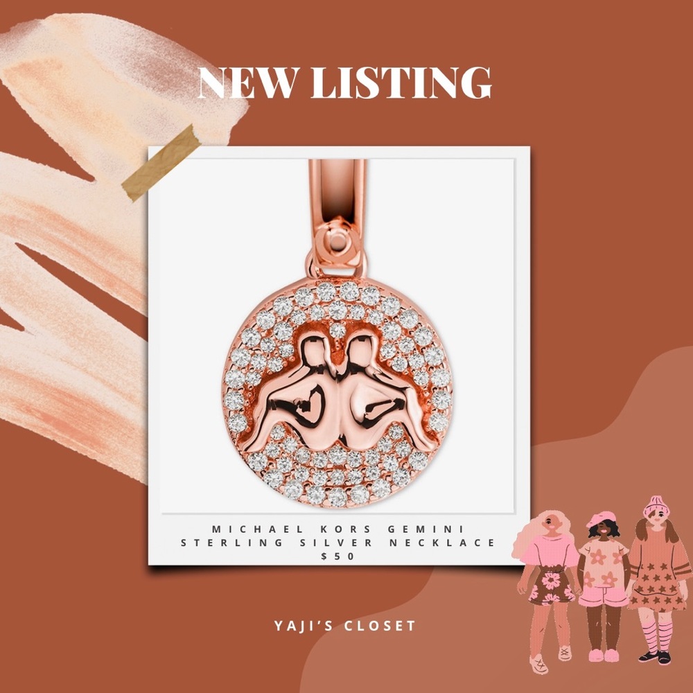 Michael Kors 14K Gold-Plated Sterling Silver Gemini Zodiac Necklace